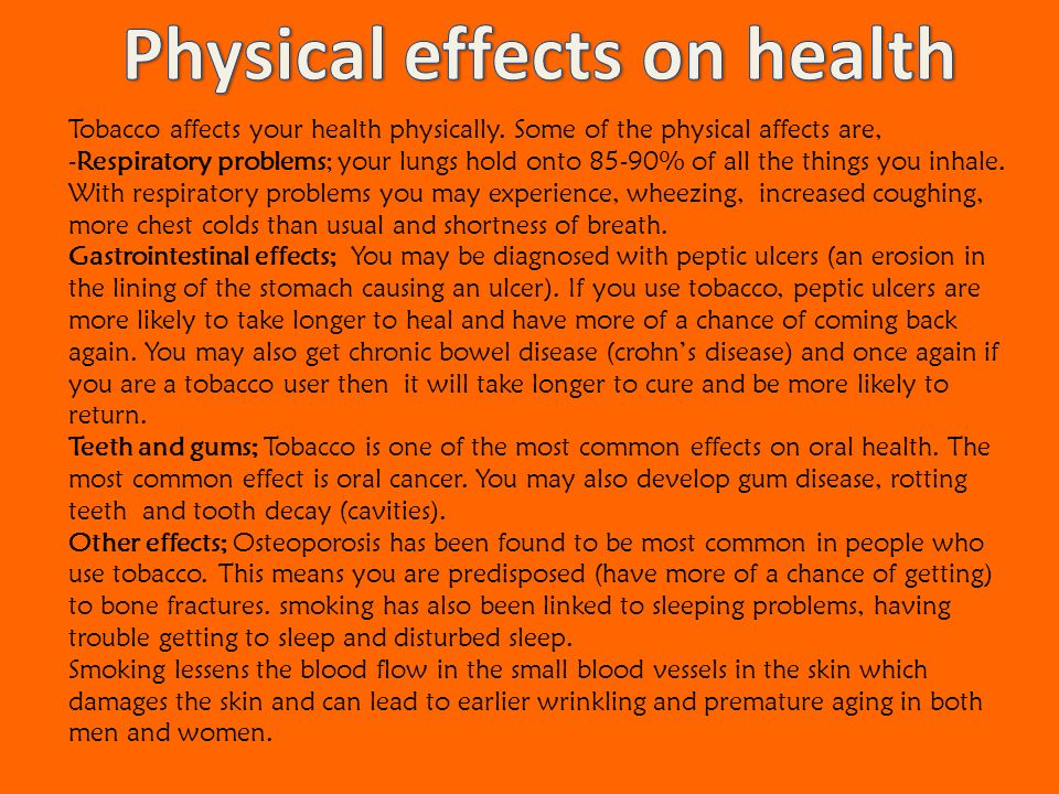 Physical effects of ageing